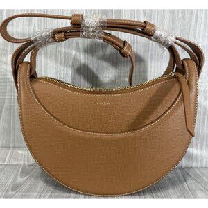 Polene Numero Dix Crescent Bag Textured Camel Brand New